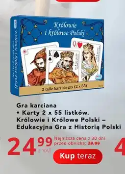 Poczta Polska Gra karciana Królowie i Królowe Polski Jako oferta