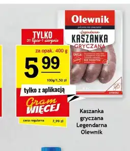 Gram Market Kaszanka gryczana Legendarna Olewnik oferta