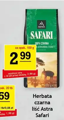 Gram Market Herbata czarna liściasta Astra Safari oferta