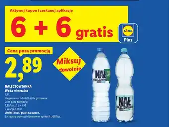 Lidl Woda mineralna niegazowana Nałęczowianka oferta