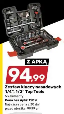 Bricomarche Zestaw kluczy nasadowych 1/4", 1/2" Top Tools oferta