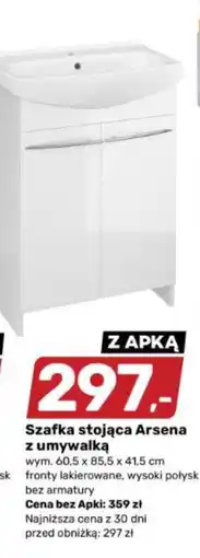 Bricomarche Szafka stojąca Arsena z umywalką oferta