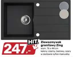 Bricomarche Zlewozmywak granitowy Zing oferta