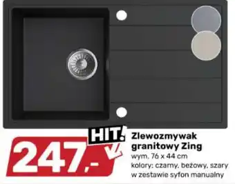 Zlewozmywak granitowy Zing