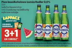 Delikatesy Centrum Piwo bezalkoholowe Łomza Radler 0,0% oferta