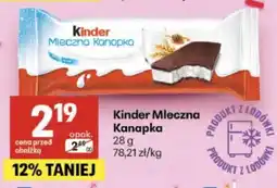 Delikatesy Centrum Kinder Mleczna Kanapka oferta