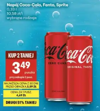 Delikatesy Centrum Napój Coca-Cola, Fanta, Sprite oferta