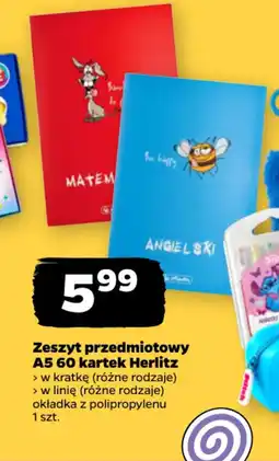 Netto Zeszyt przedmiotowy A5 60 kartek Herlitz oferta