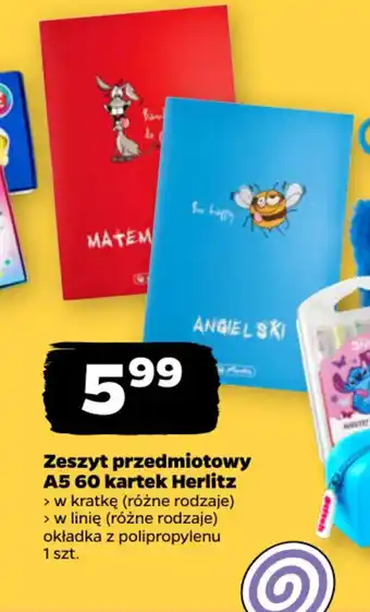 Zeszyt przedmiotowy A5 60 kartek Herlitz