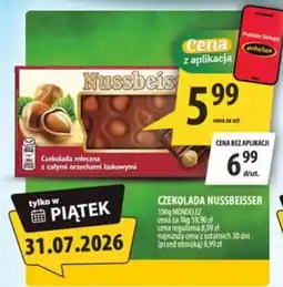 Arhelan Czekolada mleczna z całymi orzechami laskowymi Nussbeisser oferta