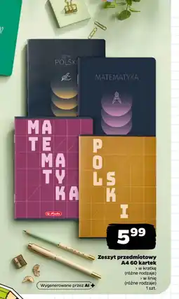 Netto Zeszyt przedmiotowy oferta