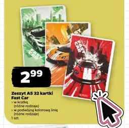Netto Zeszyt A5 Fast Car oferta