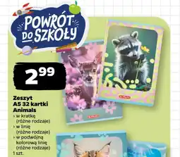 Netto Zeszyt A5 Animals oferta