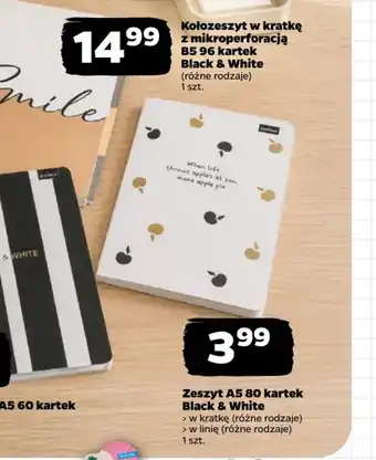 Netto Zeszyt A5 Black & White oferta