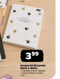 Netto Zeszyt A5 Black & White oferta