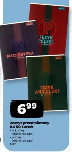 Netto Zeszyt przedmiotowy Collection oferta