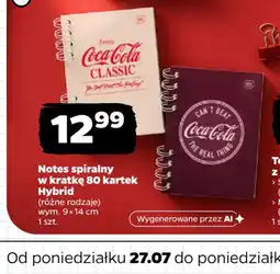 Netto Notes spiralny w kratkę 80 kartek Hybrid oferta