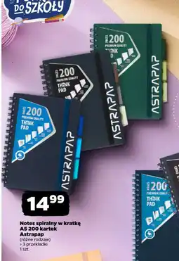 Netto Notes spiralny w kratkę A5 200 kartek Astrapap oferta