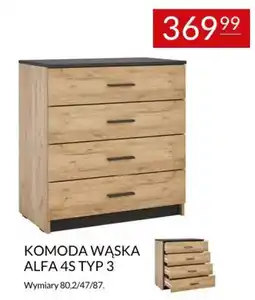 Abra Komoda Wąska Alfa 4S Typ 3 oferta