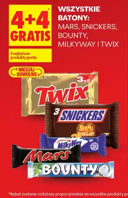 Biedronka Batony: Mars, Snickers, Bounty, Milky Way i Twix oferta