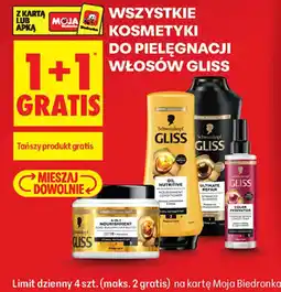 Biedronka Kosmetyki do pielęgnacji włosów Gliss oferta