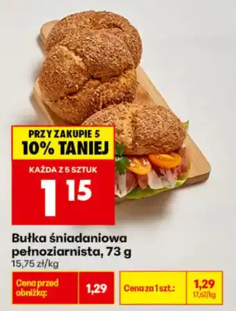 Biedronka Bułka śniadaniowa pełnoziarnista oferta