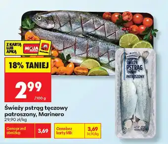 Biedronka Świeży pstrąg tęczowy patroszony, Marinero oferta