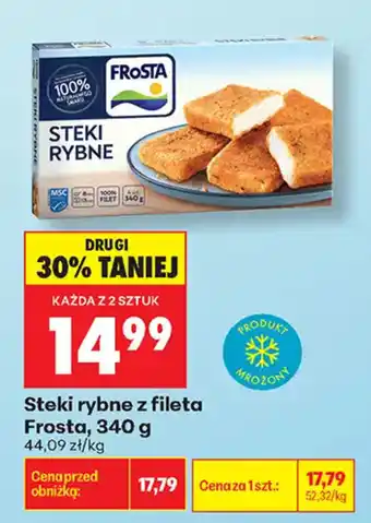 Biedronka Steki rybne z fileta Frosta oferta