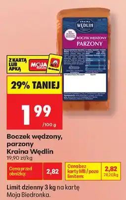 Biedronka Boczek wędzony, parzony Kraina Wędlin oferta