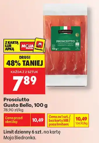 Biedronka Prosciutto Gusto Bello oferta