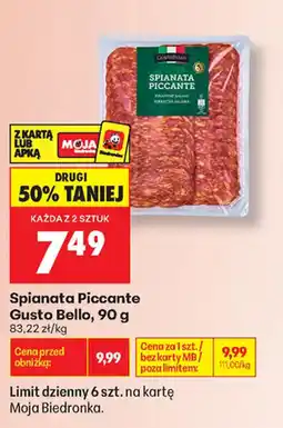 Biedronka Spianata Piccante Gusto Bello oferta