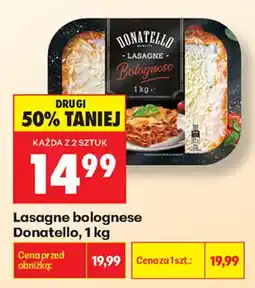 Biedronka Lasagne bolognese Donatello oferta