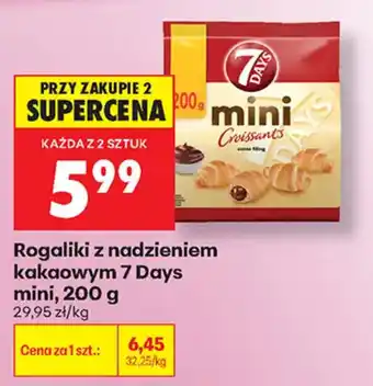 Biedronka Rogaliki z nadzieniem kakaowym 7 Days mini oferta