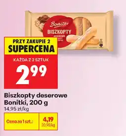 Biedronka Biszkopty deserowe Bonitki oferta
