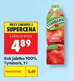Biedronka Sok jabłko 100% Tymbark oferta