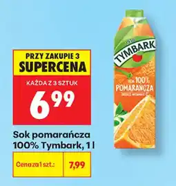Biedronka Sok pomarańcza 100% Tymbark oferta