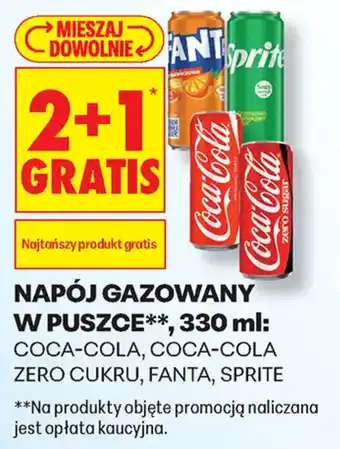 Biedronka Napój gazowany w puszce oferta