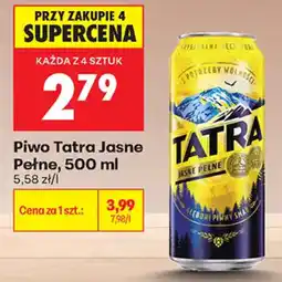 Biedronka Piwo Tatra Jasne Pełne oferta
