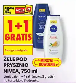 Biedronka Żele pod prysznic Nivea oferta