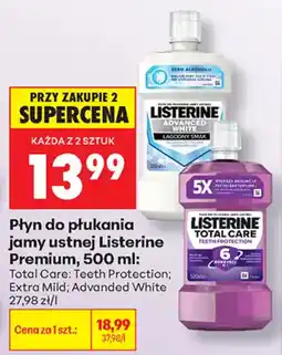 Biedronka Płyn do płukania jamy ustnej Listerine Premium oferta
