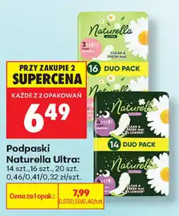 Biedronka Podpaski Naturella Ultra oferta