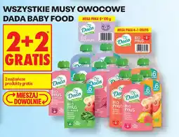 Biedronka Musy owocowe dada baby food oferta