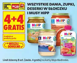Biedronka Dania, zupki, deserki w słoiczku i musy hipp oferta
