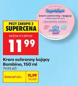 Biedronka Krem ochronny kojący Bambino oferta