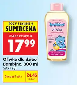 Biedronka Oliwka dla dzieci Bambino oferta