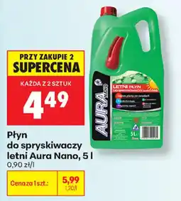Biedronka Płyn do spryskiwaczy letni Aura Nano oferta