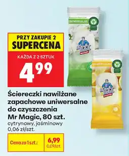 Biedronka Ściereczki nawilżane zapachowe uniwersalne Mr Magic oferta