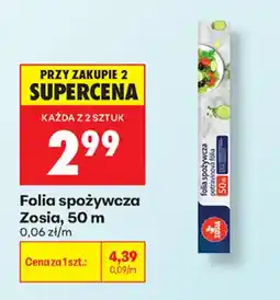 Biedronka Folia spożywcza Zosia oferta