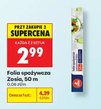 Biedronka Folia spożywcza Zosia oferta