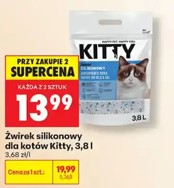 Biedronka Żwirek silikonowy dla kotów Kitty oferta